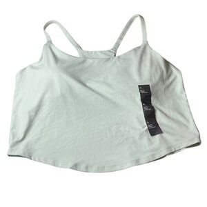 All In Motion Women's XL Cropped Tank Top Everyday Soft Mint Green